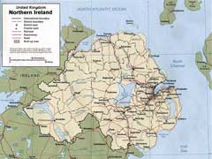 Northern Ireland map