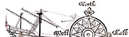 Ship and compass (details). Cat refs:  MPG1312 and SP92051)
