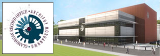 Screenshot of Glamorgan Record Office website