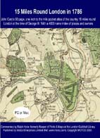 15 miles Round London in 1786