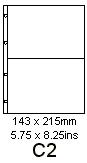 10  C2 Album Pages for Photograph/Memorabilia Album