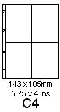 10 C4 Album Pages for Photograph/Memorabilia Album