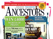 The cover of Ancestors Magazine
