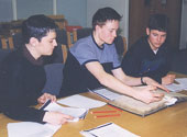Undergraduate students get hands on experience of researching original documents