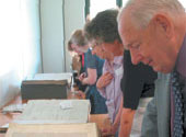 Users reading in the Document Reading Room