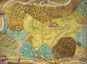 Sketch of the manor of Ashburton, Devon, 1605