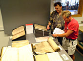 Preparing documents for a readers survey.