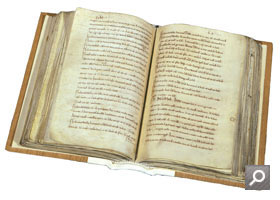 Photograph of open volume of Little Domesday (E31/1)