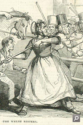 Illustrated London News; 'The Welsh Rioters', 11 February 1843 (ZPER 34/2)