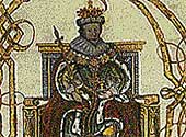 An image of Charles I from the records of the Court of King&rsquo;s Bench, Cat ref: KB 27/1542/2