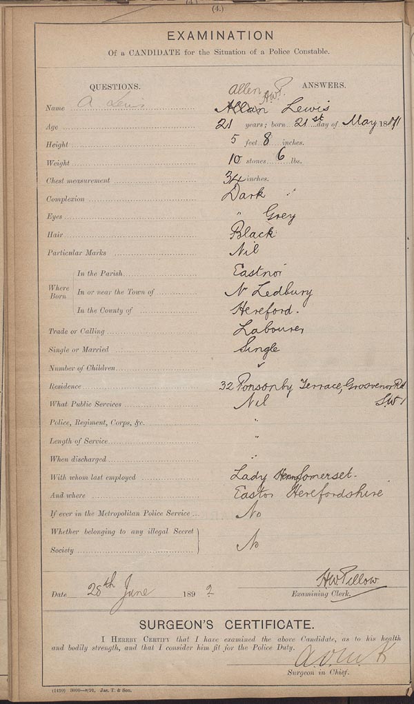 MEPO 4/379 f 122. &copy; Metropolitan Police Authority 