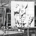 Festival Of Britain, 1951: Nelson Pier and sculpture 'The Islanders'. Catalogue reference: WORK 25/210