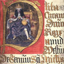 Illuminated initial portrait of Charles II, 1673. Catalogue reference: KB27/1880/2