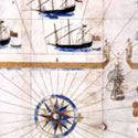 Bird's-eye view of Tangier, Morocco, showing buildings, defences and ships moored in the haven, 1675. Catalogue reference: MPH 1/1 (18)