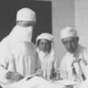 Operating theatre at the Great Northern Central Hospital, Islington, London, 1910. Catalogue reference: COPY 1/547
