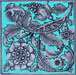 1882 tile design from copyright registrations, on coloured background. Catalogue reference: UNIQ 4