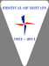 Festival of Britain emblem 1951 by Abram Games in bunting. Catalogue reference: UNIQ 8