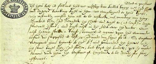 Extract from a journal of one of the settlers (CO1/1)