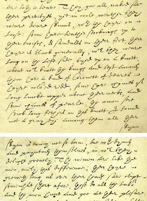 Extract from a journal of one of the settlers. (CO1/1)