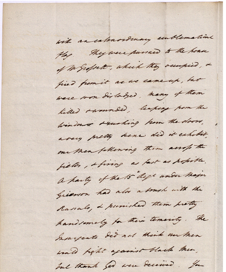 Extract of a private letter, St Ann’s, Barbados. (CO 28/85)