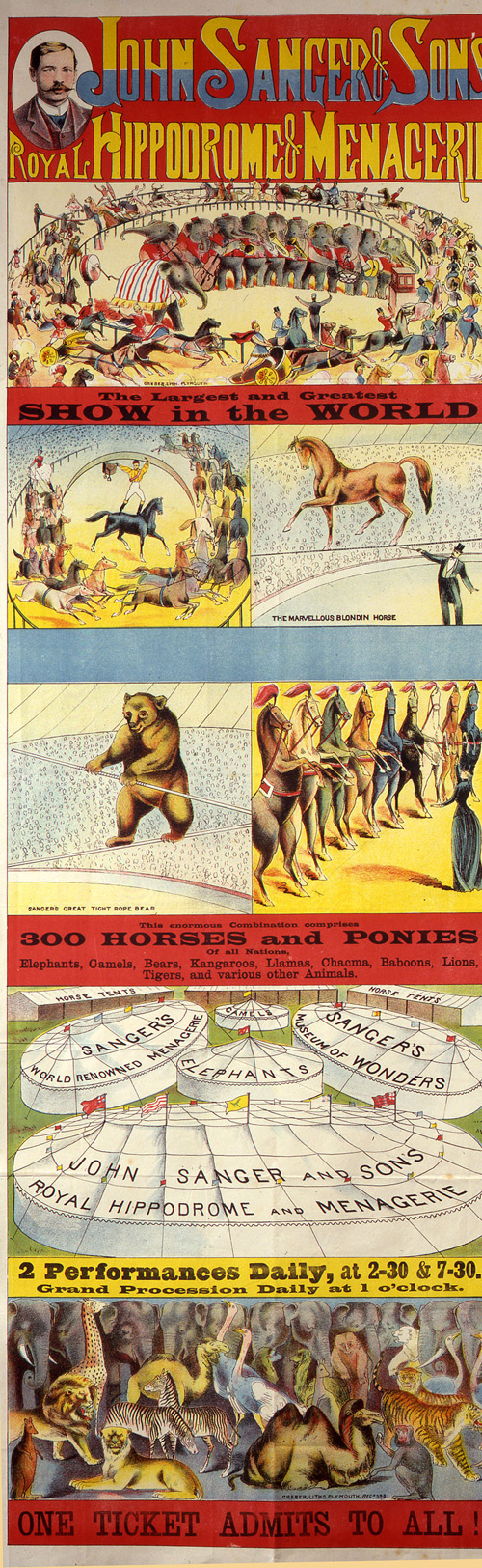 John Sanger and Sons Royal Hippodrome & Menagerie 1890 (COPY 1/89 f.104)