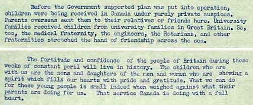 Excerpt from a radio address given by Dr.R.C.Wallace (DO 131/47)