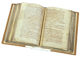 Photograph of open volume of Little Domesday (E31/1)