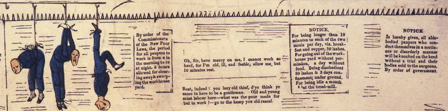 Detail of The New Poor Law poster 1837 (EXT 6/1)