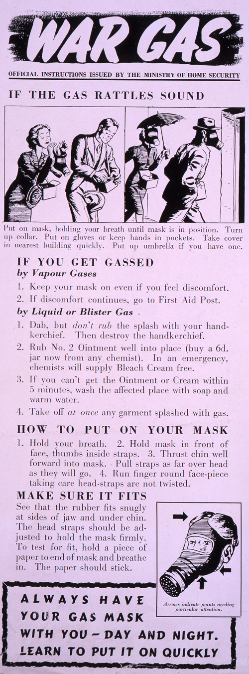 War Gas Leaflet (HO 186/2247)