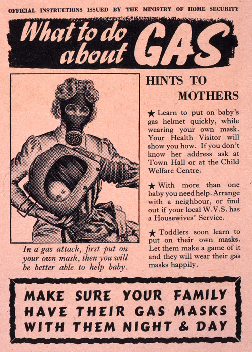 Gas Helmets for Babies Leaflet (HO 186/2247)