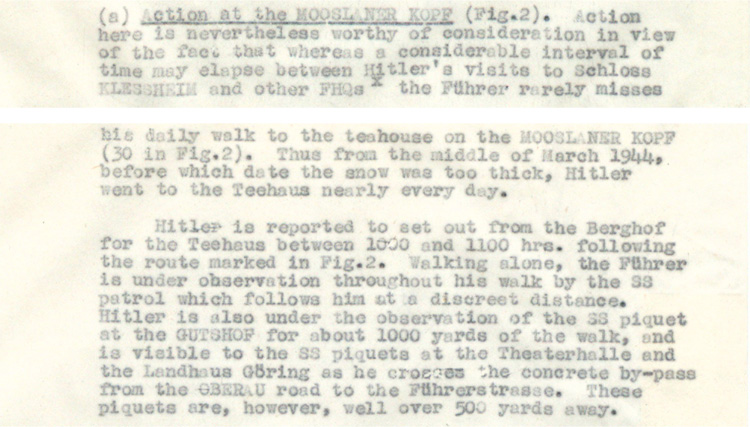 Action at the Mooslaner Kopf - Operation Foxley 2944 (HS 6/624)
