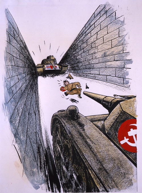 Hitler caught between British and Russian military might 1942-1944 (INF 2/31)