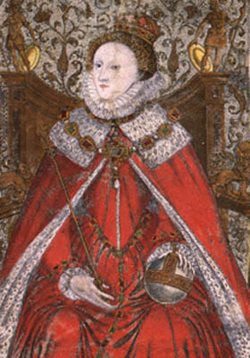 1581: Detail of Coram Rege Roll of Elizabeth I for the Court of King's Bench (KB 27/1276/2)