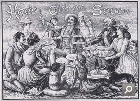 Advertisement for Hoe's Celebrated Sauce 1892 (COPY 1/101 f.103)