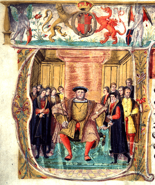 Title page of the Valor Ecclesiasticus (Church Valuation), commissioned by Henry VIII 1536 (E 344/22)