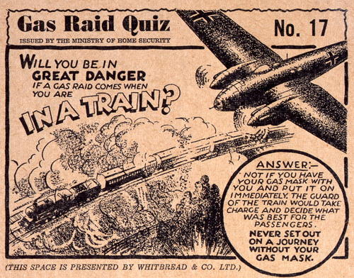 Gas Raid Quiz Leaflet (HO 186/2247)
