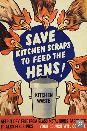 Save kitchen scraps to feed the hens (Cat ref INF13/143 f13)