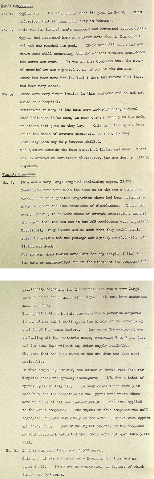 Description of conditions at the camp on 16th April, 1945 (WO 235/19/76008)