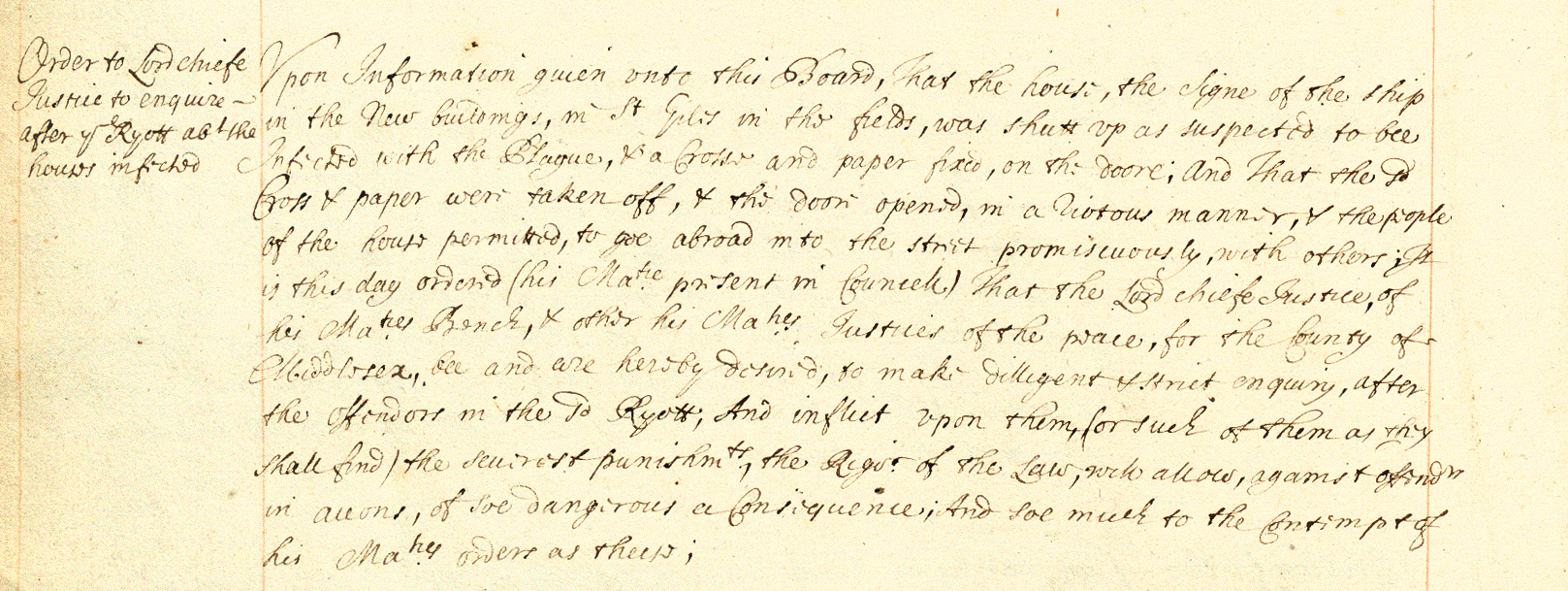 Case discussed at court at Whitehall in the presence of Charles II, 28 April 1665 (PC 2/58)