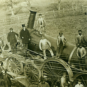 Rob Roy goes off the rails 1868 (RAIL 1005/132)