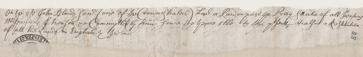 Extract from a newsletter to Walter Tucker, 8th August 1671 (SP 29/292/30)