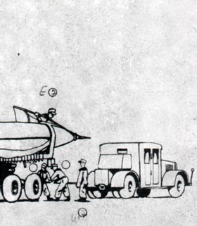 Detail of a V2 rocket diagram 1945 (AIR 40/2541)