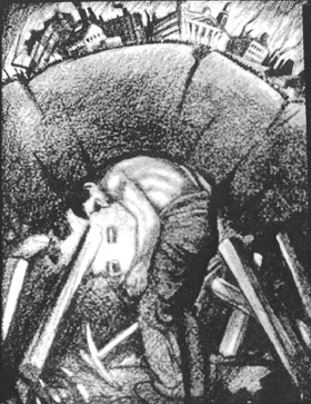 Detail of drawing of a miner (COAL 13/116)