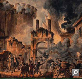 La Prise de la Bastille (The Storming of the Bastille) - Jean-Pierre Hovel 1789