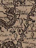 Map of Jamestown 1608 - catalogue reference MPG 1/284