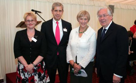 Guide launch: Natalie Ceeney (CEO), Sir Stuart Rose, Dame Stella Rimington and Professor Mervyn King (IMAGE NOT FOR RE-USE)