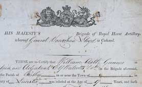 Military Service Documents (Royal Chelsea Hospital. Foot Guards). Catalogue reference TNA (PRO) WO97-152