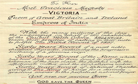 Jubilee address to Queen Victoria from the inhabitants of the Chubut Welsh Colony, Argentina (catalogue reference: PP 1/650)