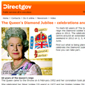 The Queen's Diamond Jubilee on Directgov website
