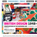 Victoria and Albert Museum - British Design 1948-2012 website